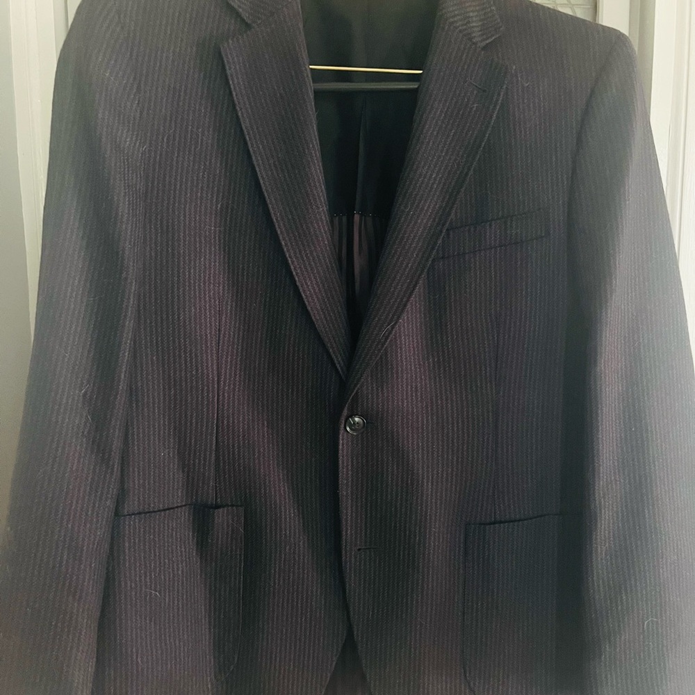 Men's charcoal Pinstripe Blazer